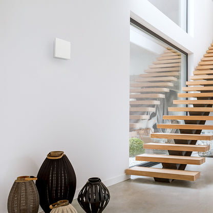 ATHI | aplique de parede quadrado para luz indireta | LED 9,6W 550lm 3000K | IP54 | branco