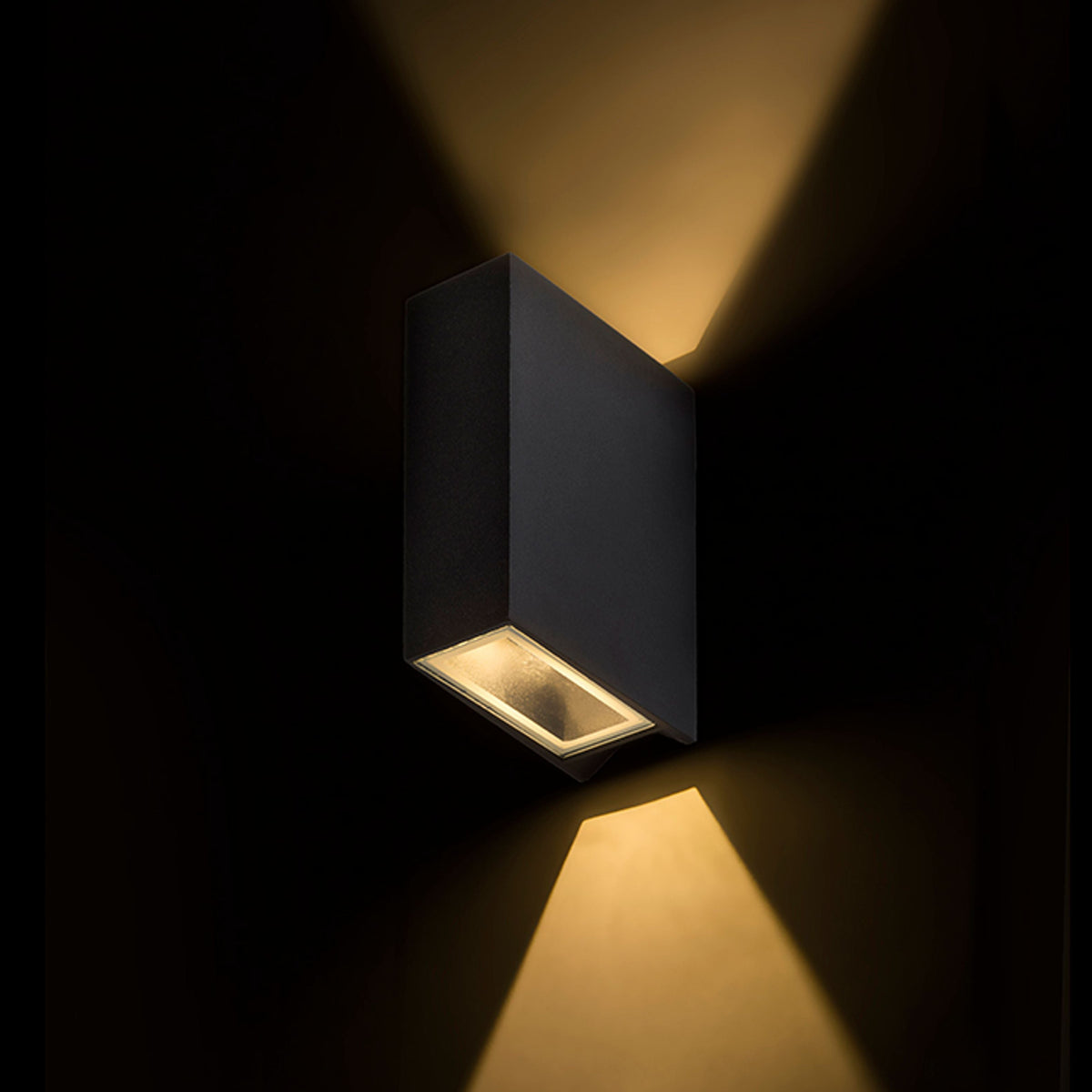 UKKO | buiten wandlamp up-down | LED 3W 180lm | IP54 | zwart