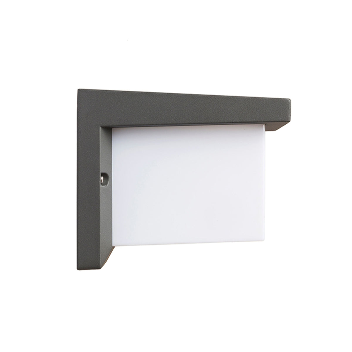HIDE SQ | utendørs firkantet vegglampe | E27 | IP44 | antrasittgrå | med eller uten lyskilde