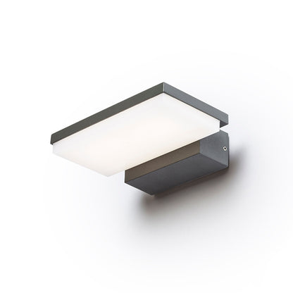 XYLO | düz dış mekân duvar lambası | LED 8W 590lm 3000K | IP54 | antrasit