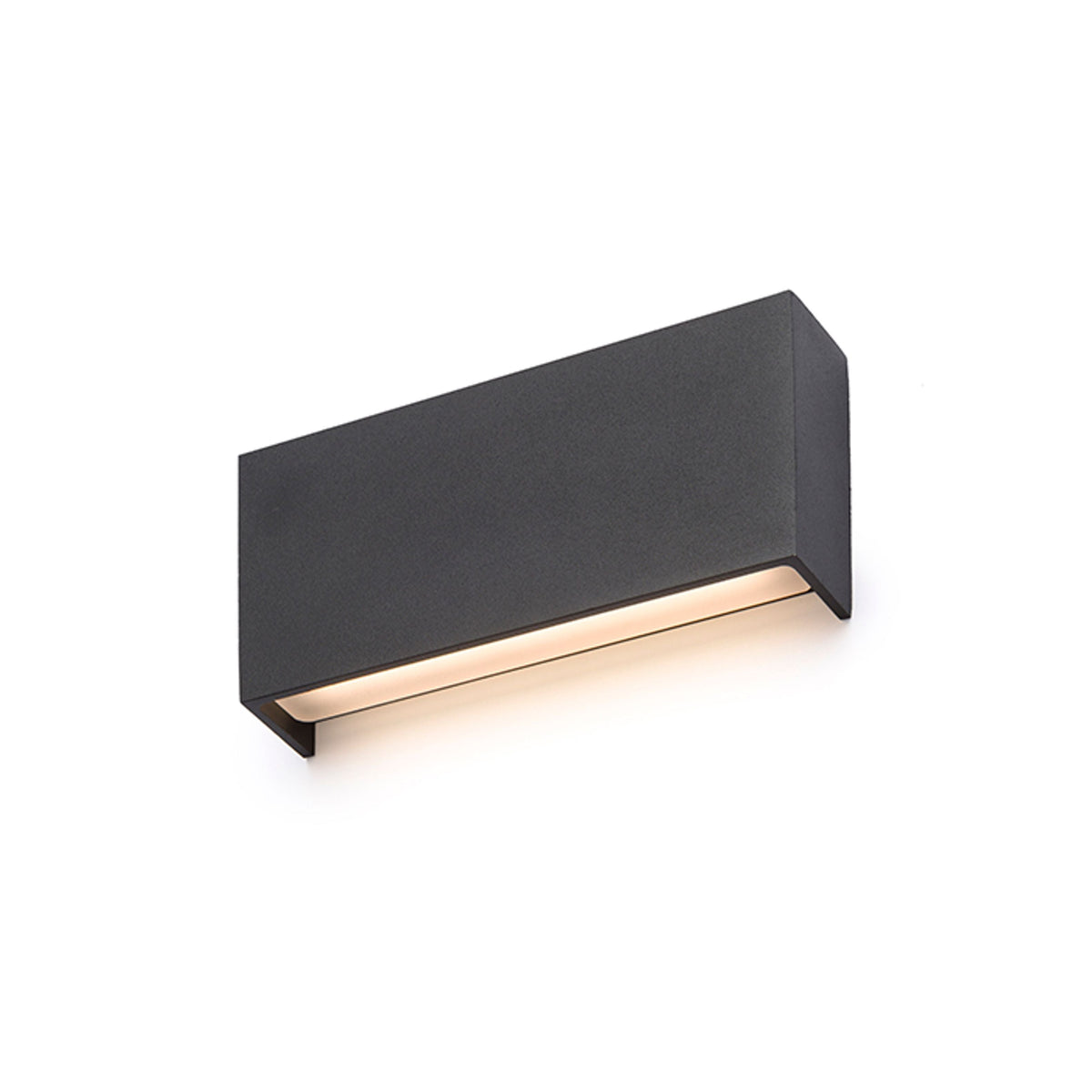 TORINO | langwerpige buiten wandlamp up-down | LED 2x5W 550lm 3000K | IP54 | zwart