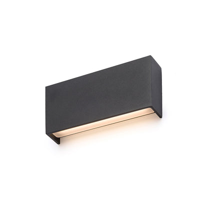 TORINO | langwerpige buiten wandlamp up-down | LED 2x5W 550lm 3000K | IP54 | zwart