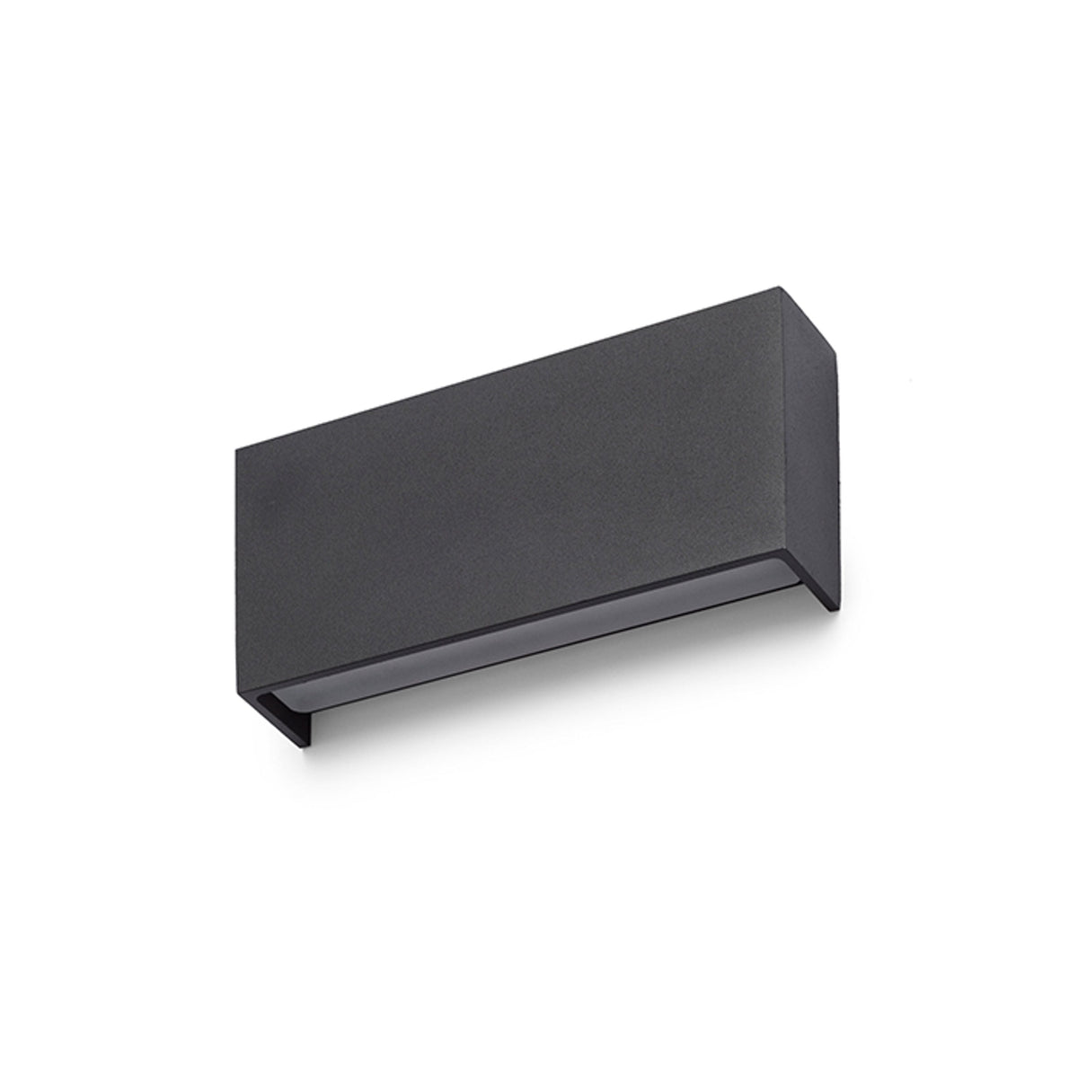 TORINO | langwerpige buiten wandlamp up-down | LED 2x5W 550lm 3000K | IP54 | zwart