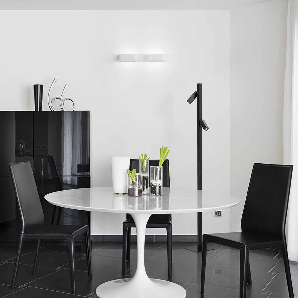 ROZA | afgeronde LED wandlamp up en down | 6W 315lm 3000K | wit