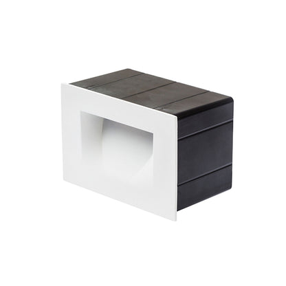 PER inbouw wandlamp buiten wit zijaanzicht