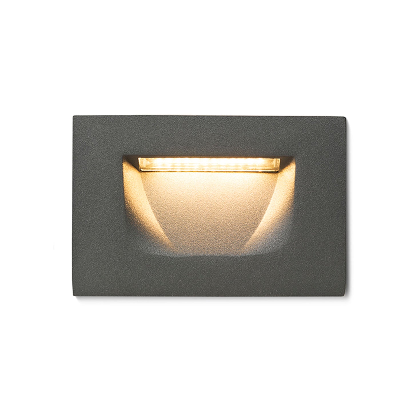PER inbouw wandlamp buiten antracietgrijs sfeerbeeld pad