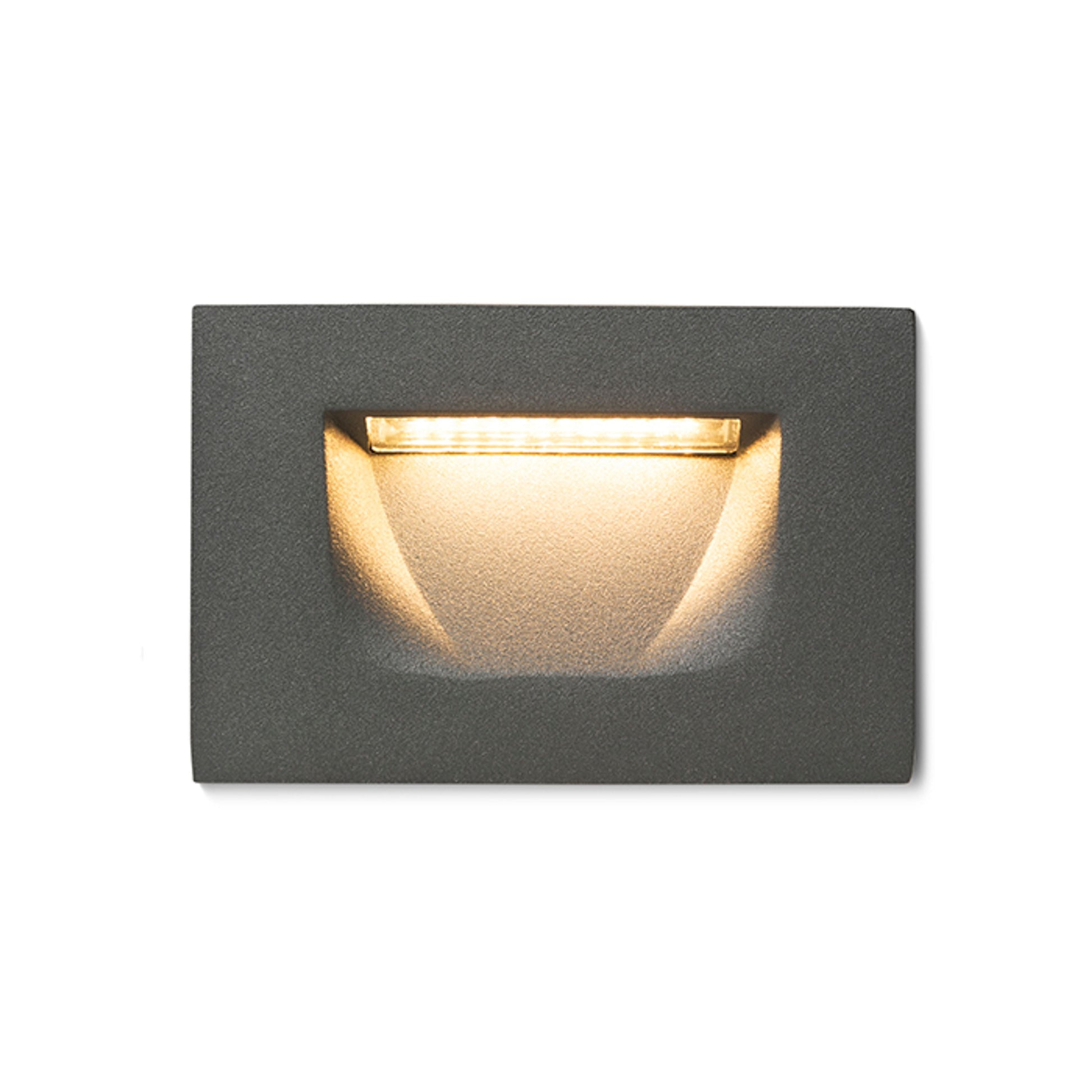 PER inbouw wandlamp buiten antracietgrijs sfeerbeeld pad