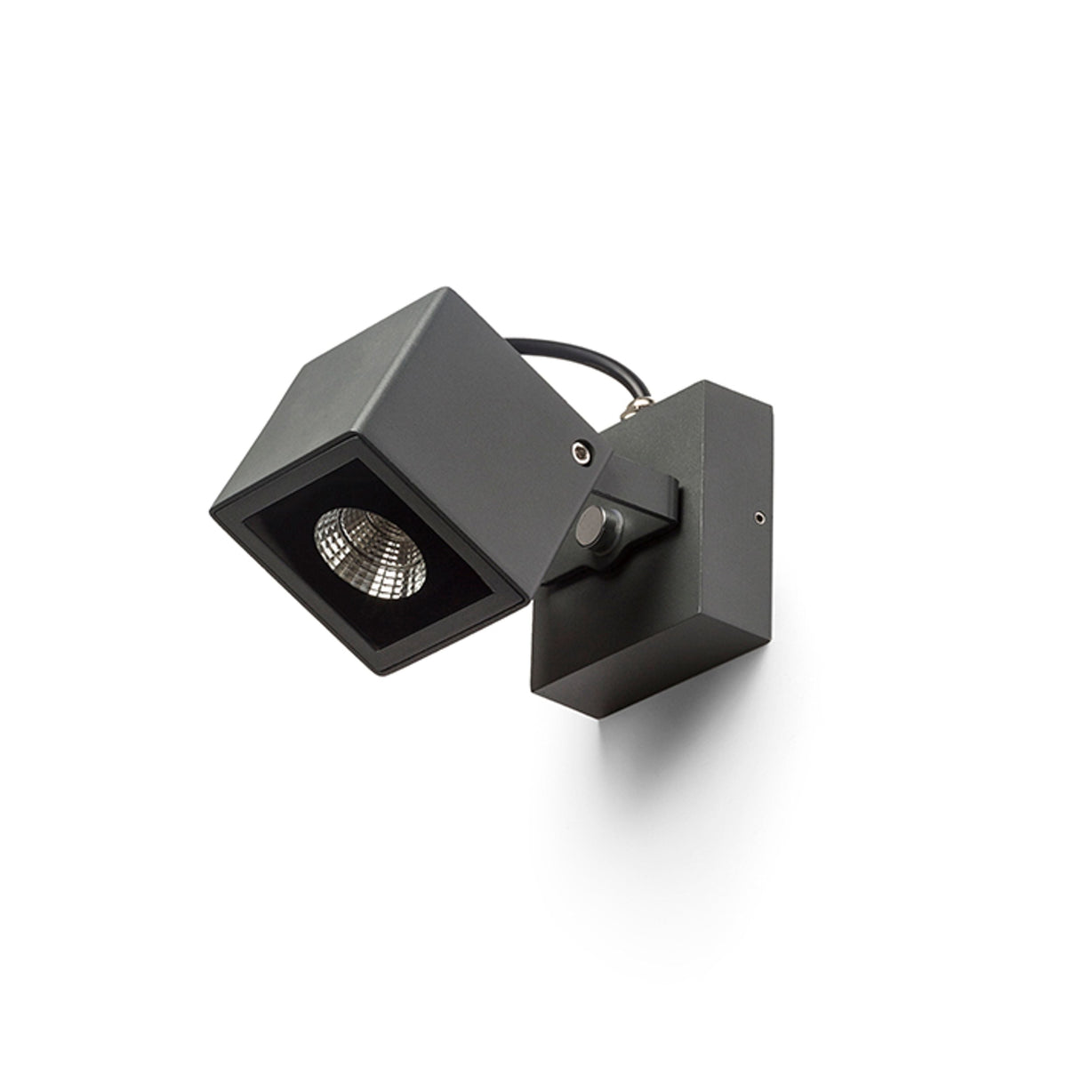 BORA | verstelbare buiten wandspot | LED 6W 355lm 3000K | IP54 | antraciet