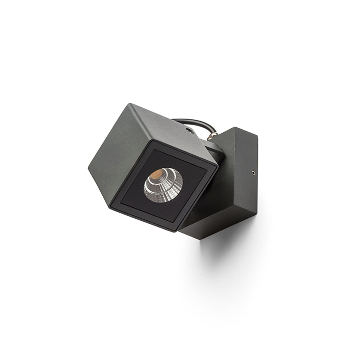 BORA | verstelbare buiten wandspot | LED 6W 355lm 3000K | IP54 | antraciet