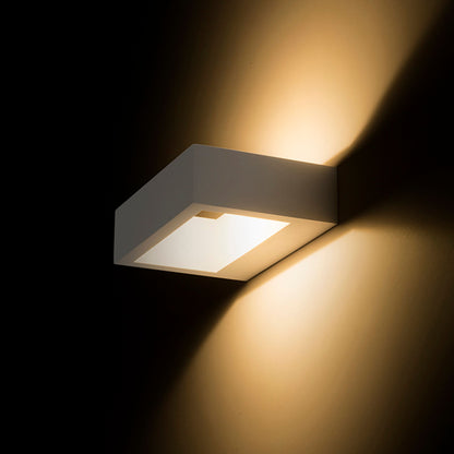 NEMAN | rechthoekige LED wandlamp up en down | 10W 1300lm 3000K | wit of zwart