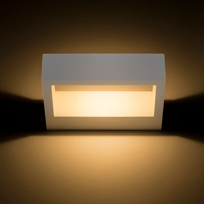 NEMAN | rechthoekige LED wandlamp up en down | 10W 1300lm 3000K | wit of zwart