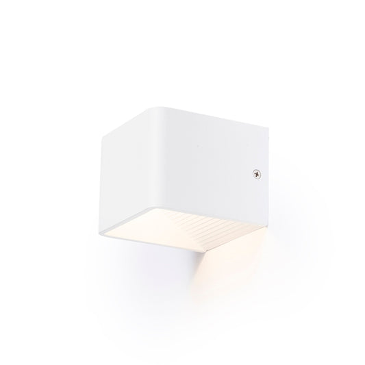 ONYX | kubieke LED wandlamp up en down | 5W 500lm 3000K | wit of zwart