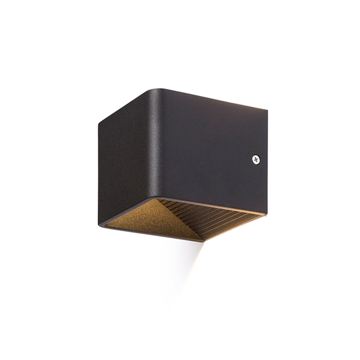 ONYX | kubieke LED wandlamp up en down | 5W 500lm 3000K | wit of zwart