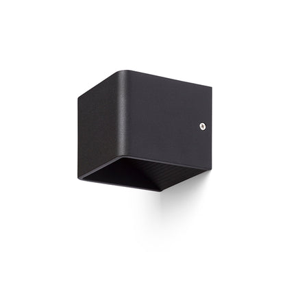 ONYX | kubieke LED wandlamp up en down | 5W 500lm 3000K | wit of zwart