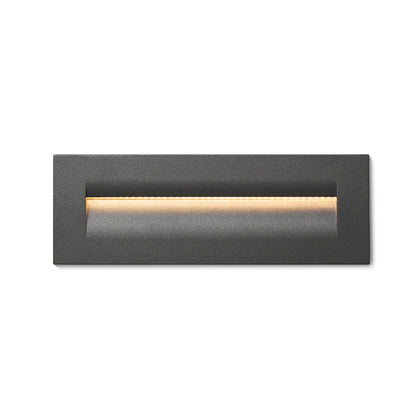 RASQ inbouw wandlamp buiten antracietgrijs zijaanzicht