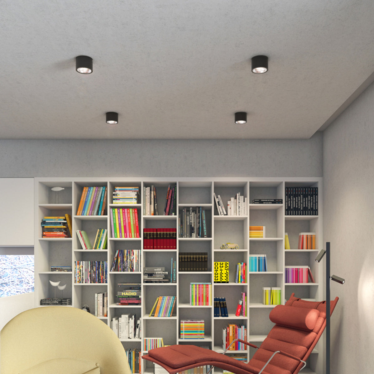 KELLY LED plafondlamp | dimbare LED spot | 15W 750lm 3000K | bundel 45 graden | 12 cm