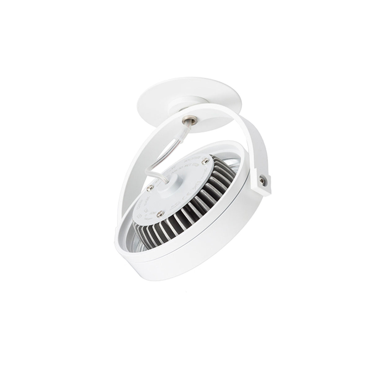 KELLY LED POLO | dimmable semi-recessed spotlight with adjustable reflector | 12W 3000K | white or black