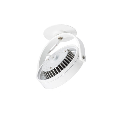 KELLY LED POLO | dimmable semi-recessed spotlight with adjustable reflector | 12W 3000K | white or black