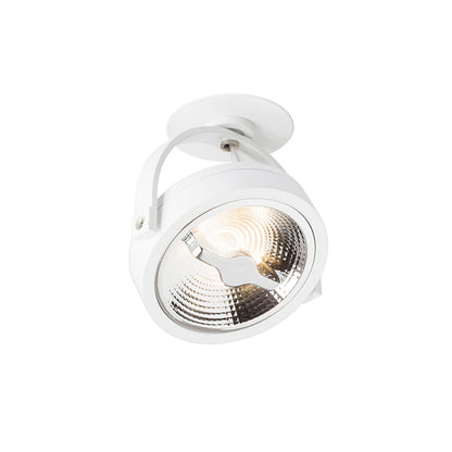 KELLY LED POLO | dimmable semi-recessed spotlight with adjustable reflector | 12W 3000K | white or black