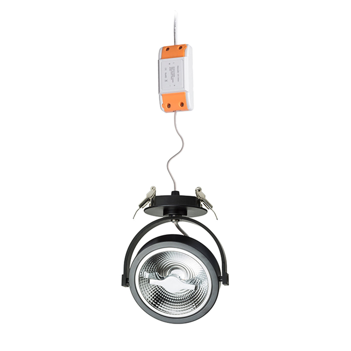 KELLY LED POLO | dimmable semi-recessed spotlight with adjustable reflector | 12W 3000K | white or black