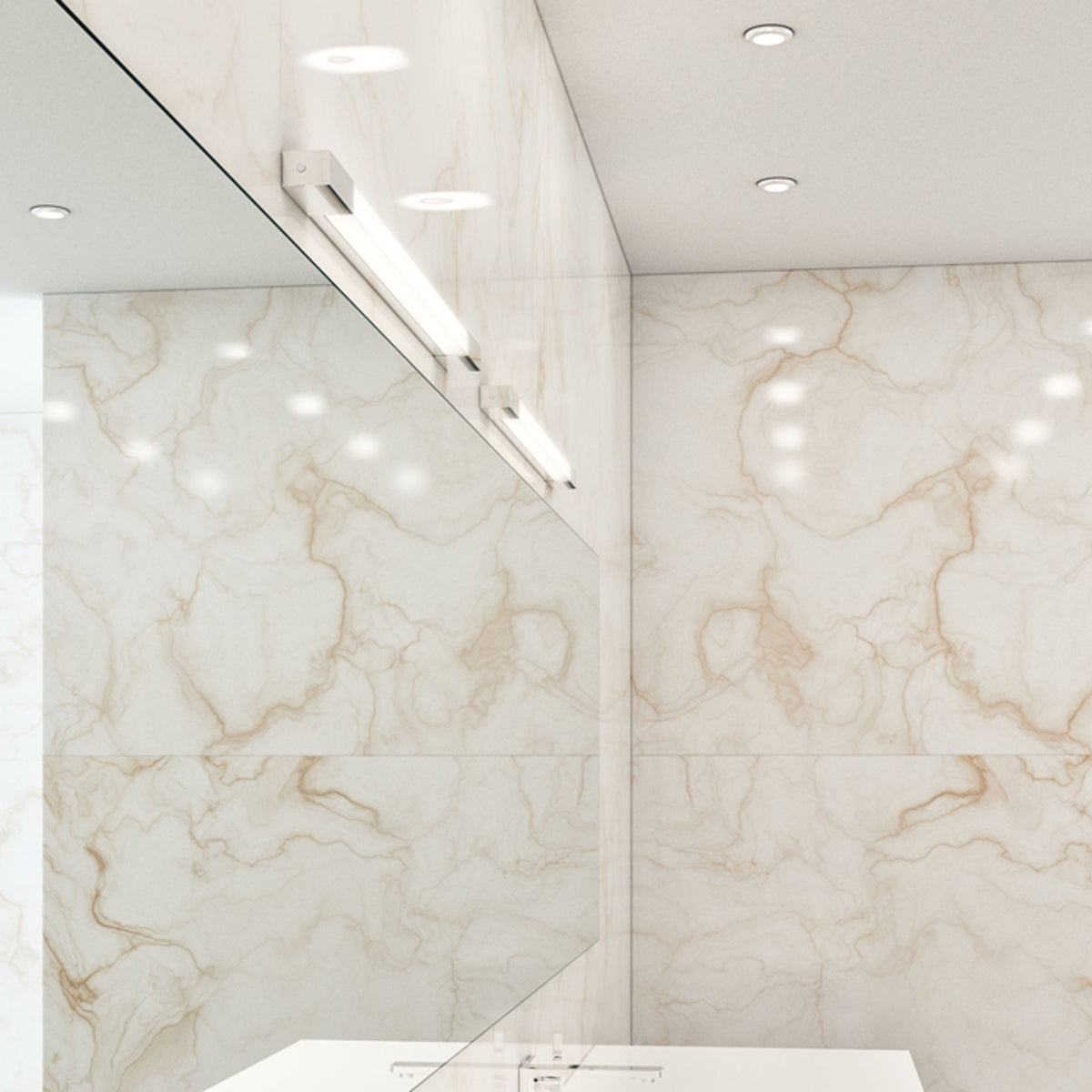 AMENITY 90 | linear LED bathroom wall lamp 90 cm | 11W 3000K | IP44 chrome