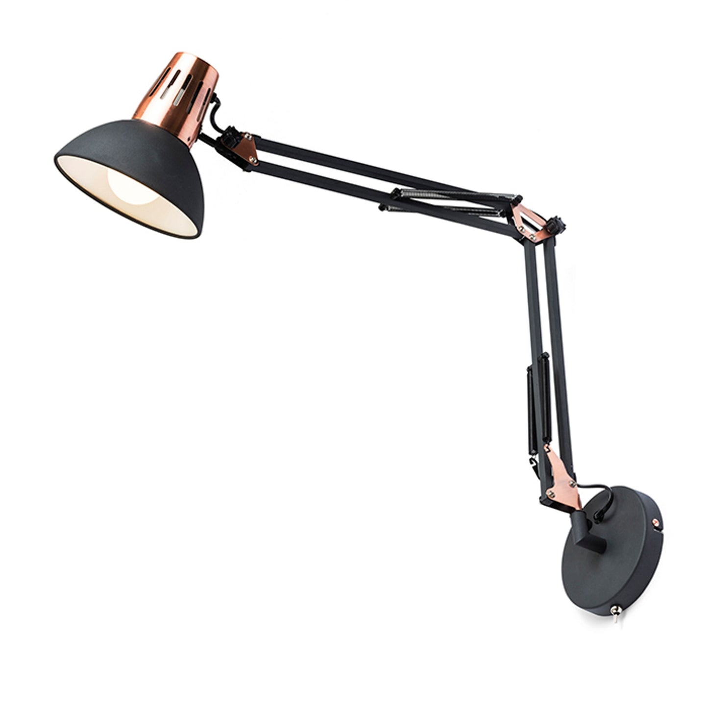 ANTE wandlamp zwart koper