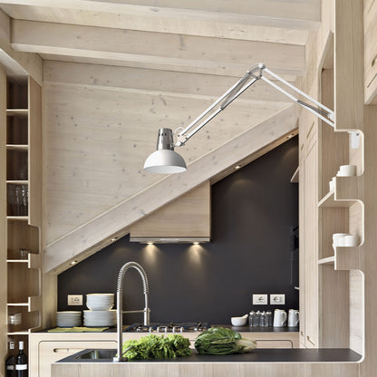 ANTE wandlamp wit mat nikkel