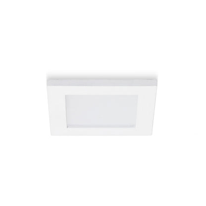 LEROY SQ | čtvercové zápustné bodové svítidlo do koupelny | GU5.3 12 V | IP44 bílá 9 cm