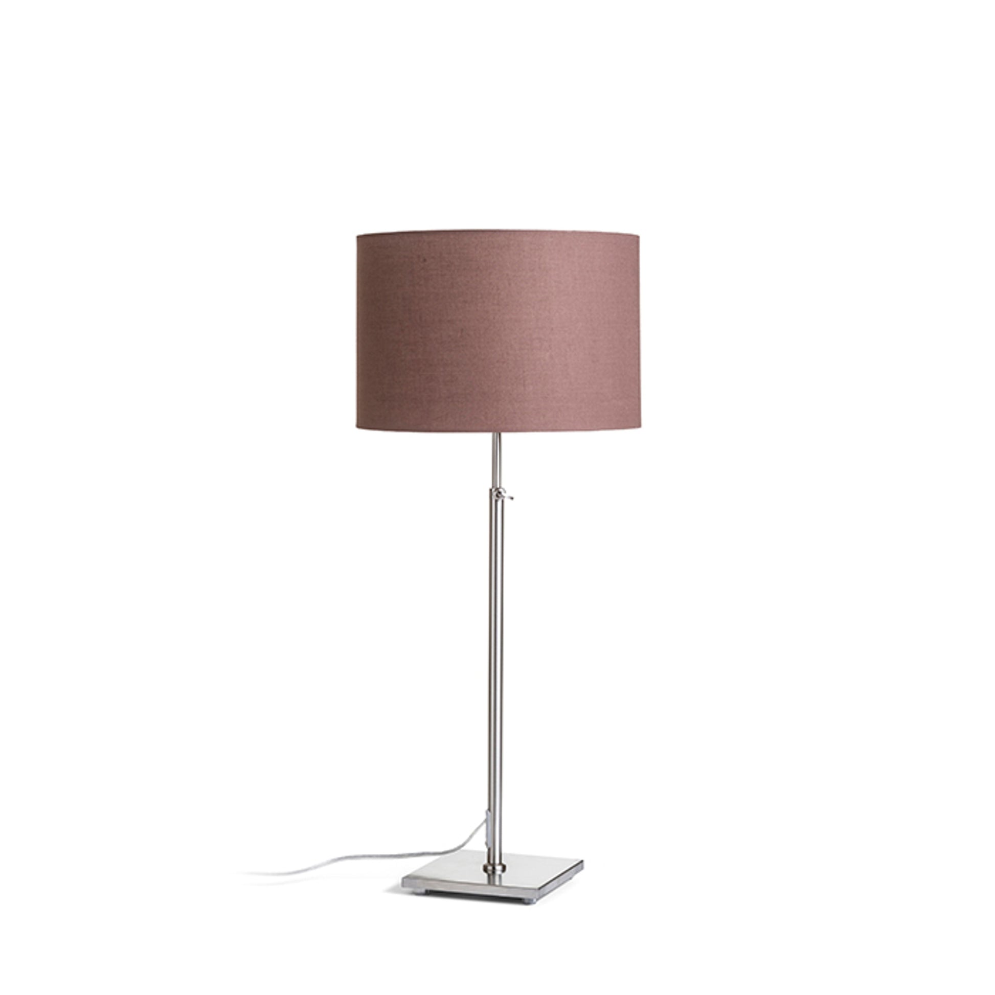 EDIKA tafellamp bruin nikkel