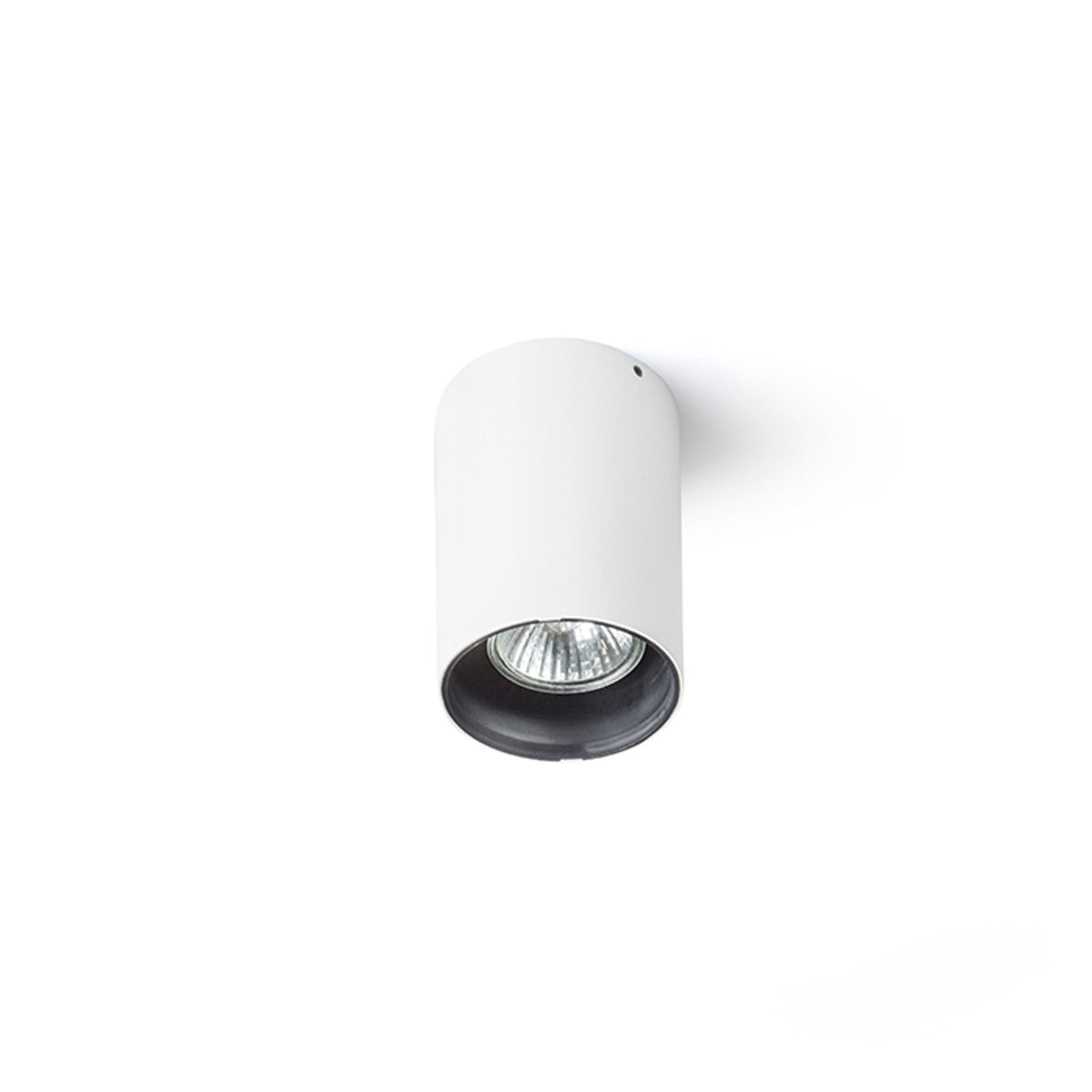 VADE R | foco de superficie estilizado | GU10 | blanco con negro | con o sin fuente de luz