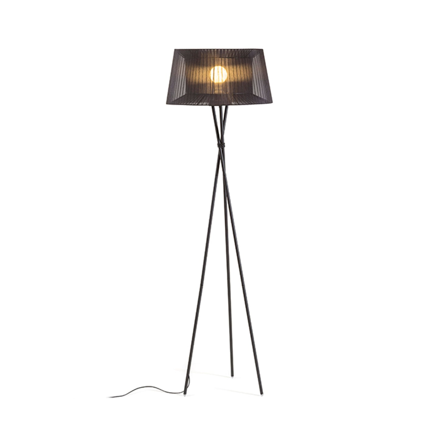 BOULOGNE vloerlamp zwart E27