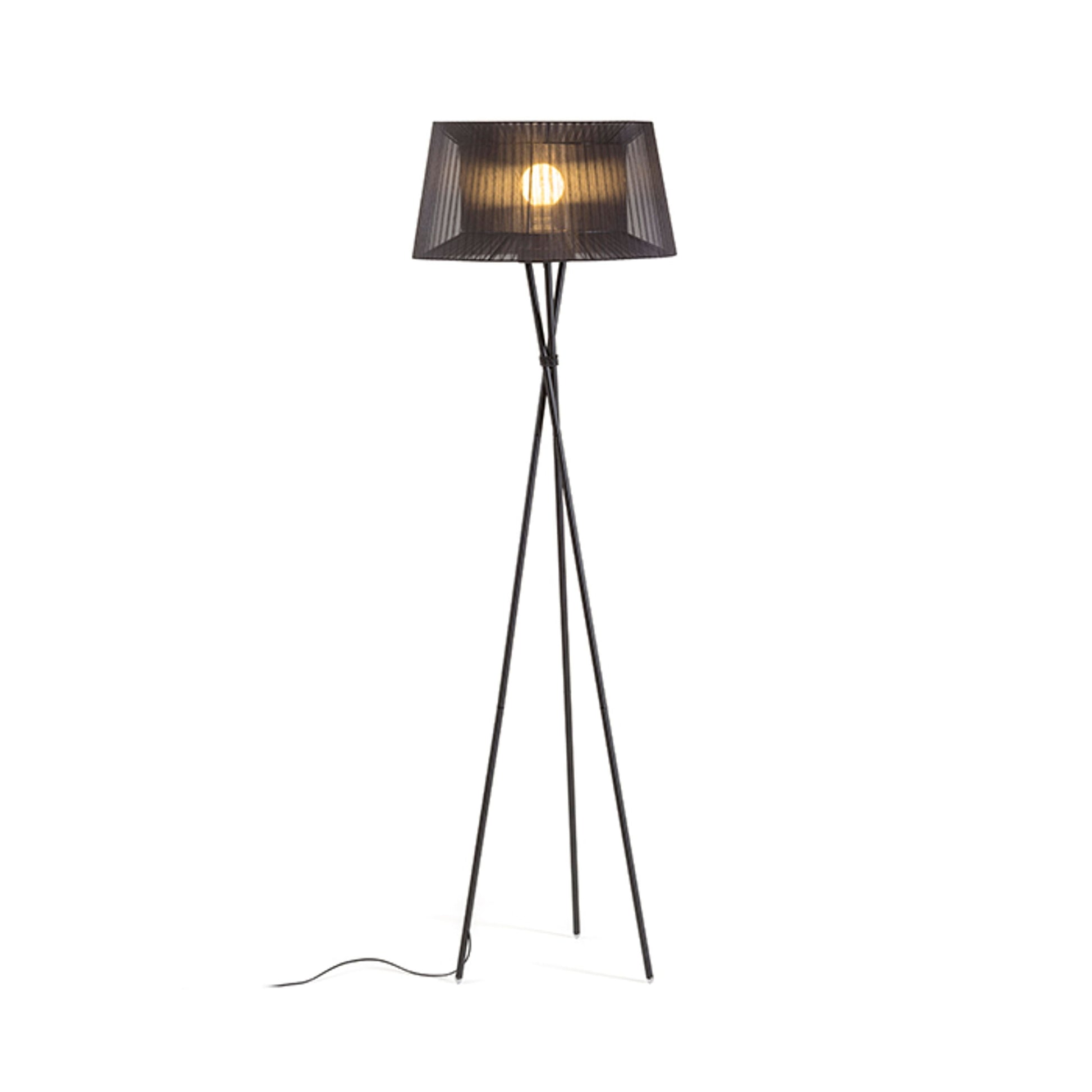 BOULOGNE vloerlamp zwart E27