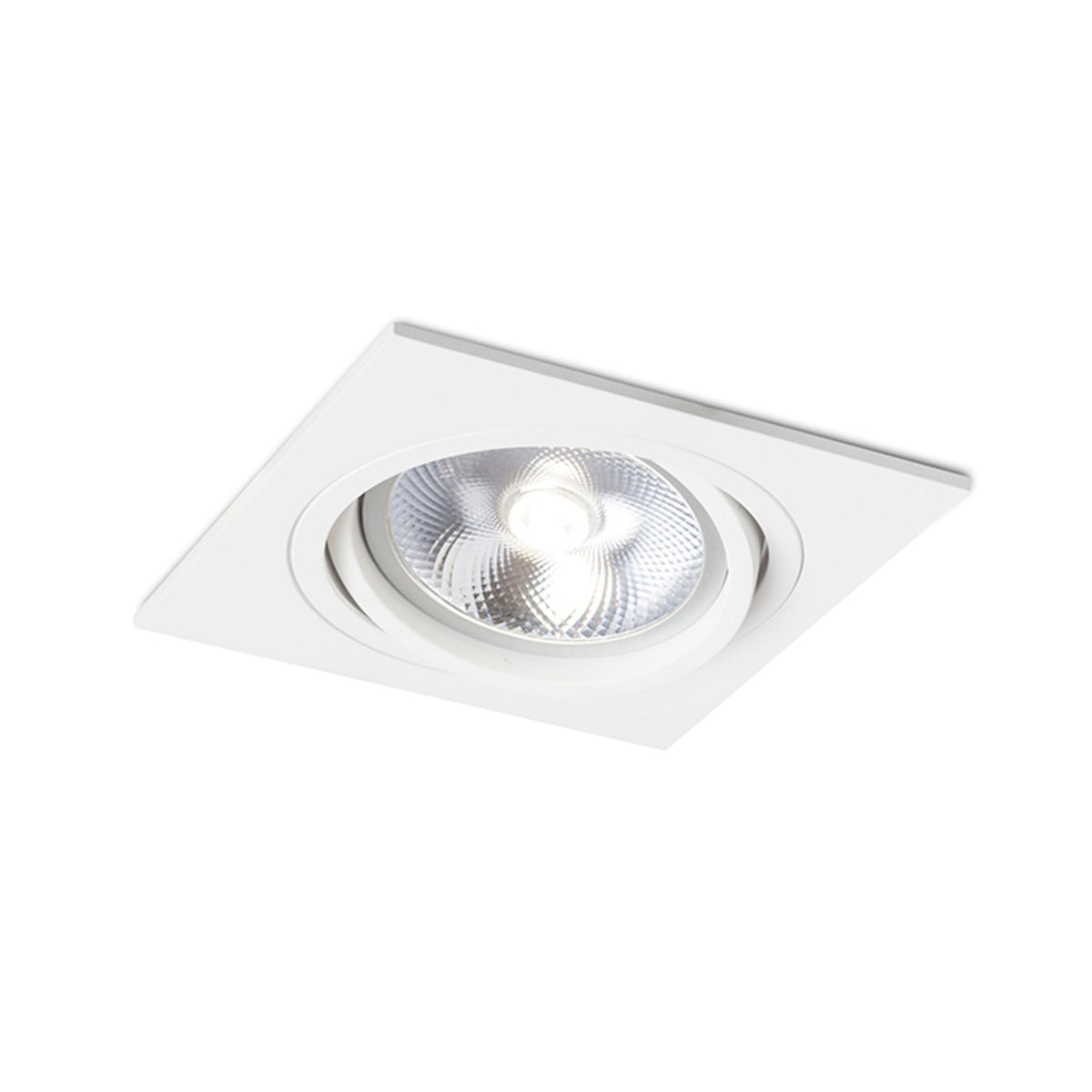 PASADENA G53 SQ I | kantelbare inbouwspot | G53 AR111 | vierkant 17 cm, wit of zwart