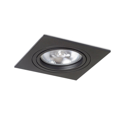 PASADENA G53 SQ I | kantelbare inbouwspot | G53 AR111 | vierkant 17 cm, wit of zwart