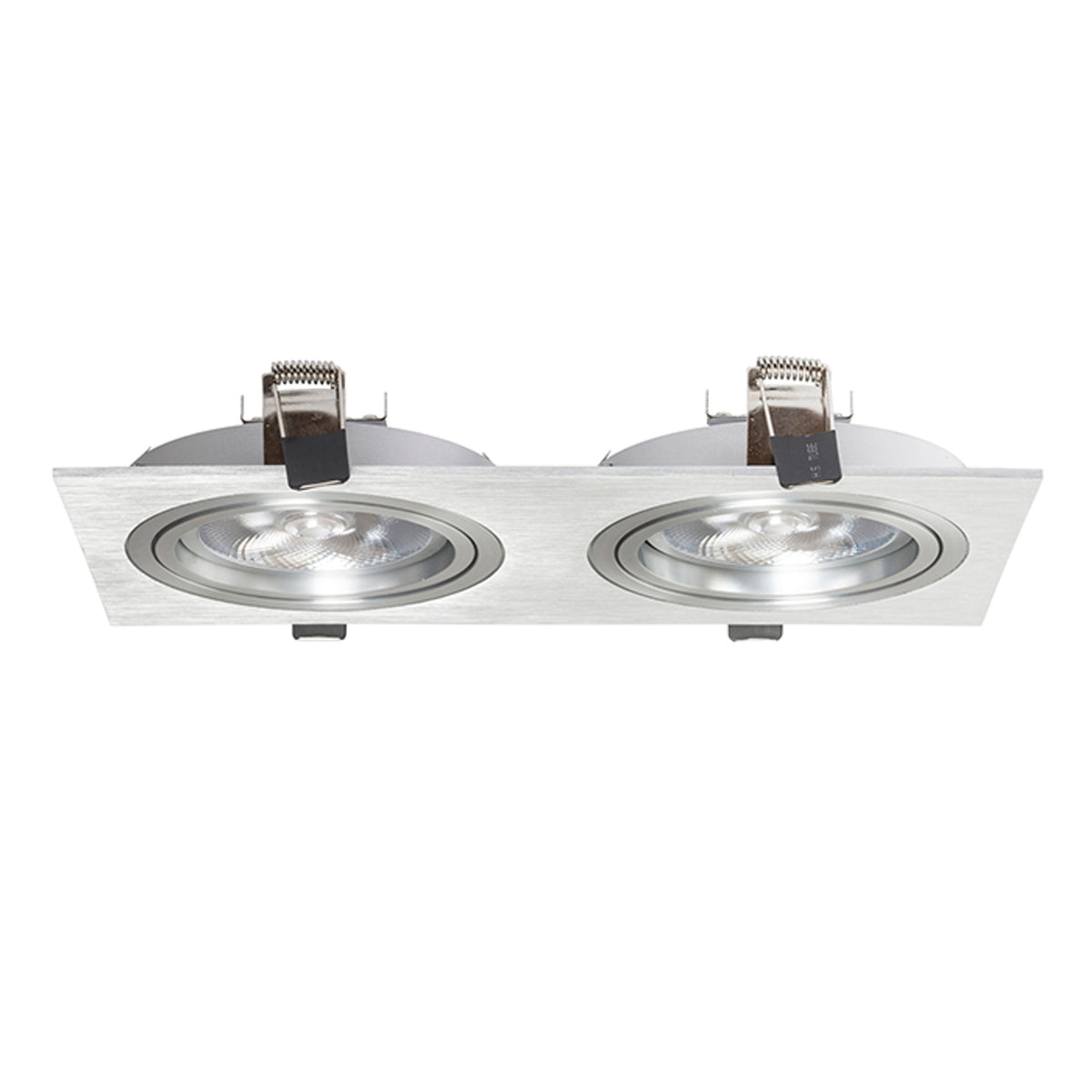 PASADENA G53 SQ II | dubbele kantelbare inbouwspot | 2x G53 AR111 | 34 cm in 3 kleuren