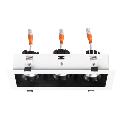 BONDY III | drievoudige inbouwspot | geintegreerde LED 1680 lm 3000K | wit