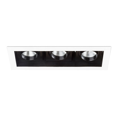 BONDY III | drievoudige inbouwspot | geintegreerde LED 1680 lm 3000K | wit