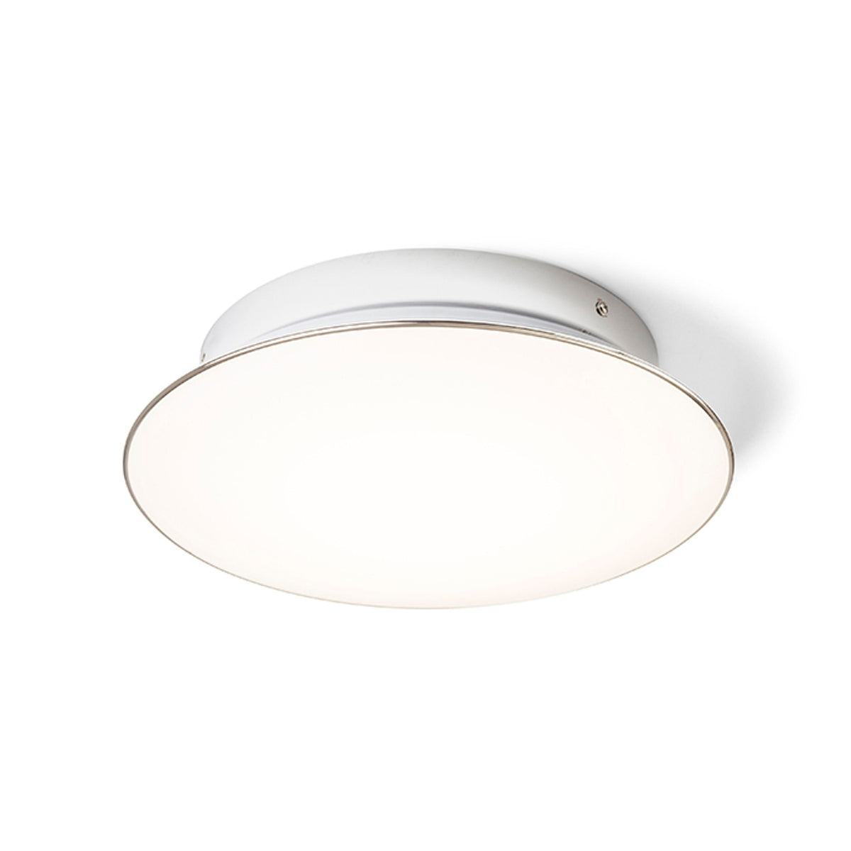 MARA | LED plafondlamp | 24W 1760lm 3000K | matte acryl met chroom 33,5 cm