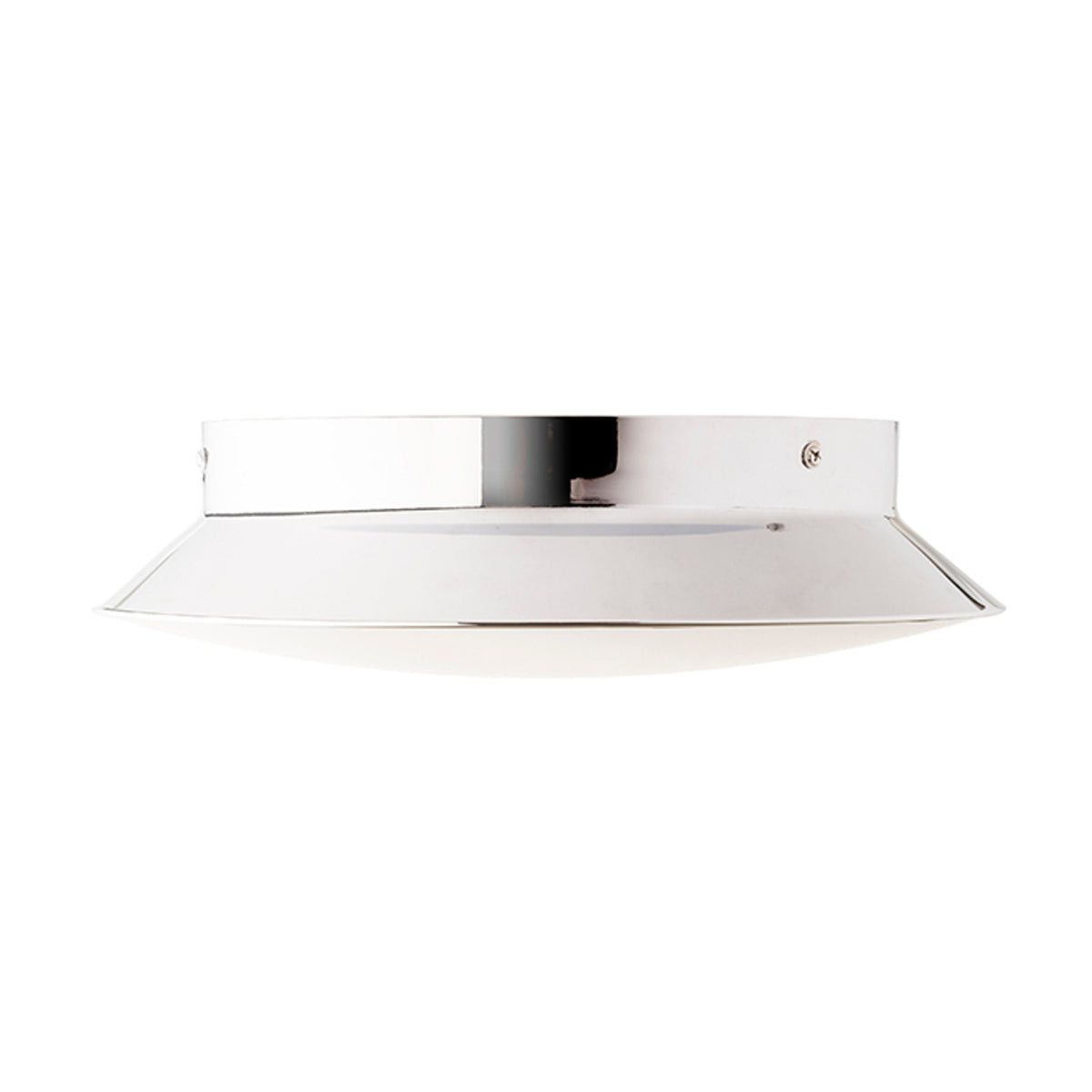 MARA | LED plafondlamp | 24W 1760lm 3000K | matte acryl met chroom 33,5 cm
