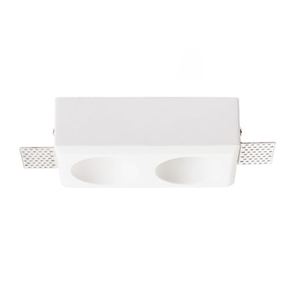QUO R II | gips inbouwspot | 2x GU10 | trimless dubbel rond | met of zonder lichtbron
