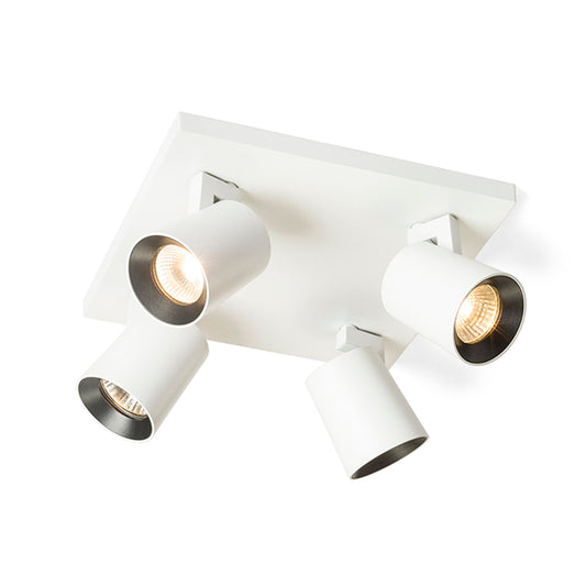 KENNY IV | spotttaklampe med 4 spotter | GU10 | vegg og tak | med eller uten lyskilde