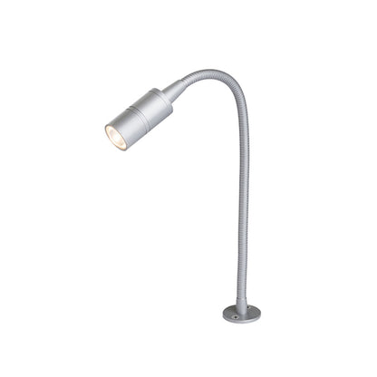 ESA | LED bureauspot op zwanenhals | 3W 3000K 150lm | 66 cm | zilvergrijs