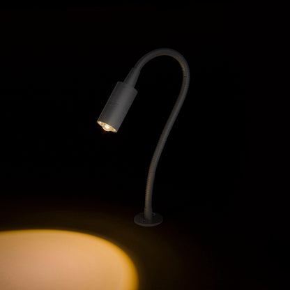 ESA | LED bureauspot op zwanenhals | 3W 3000K 150lm | 66 cm | zilvergrijs