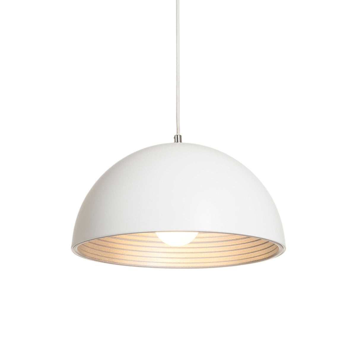CARISSIMA 40 | candeeiro metálico suspenso com refletor de 40 cm | E27 | branco com cinzento-prateado ou preto com dourado | com ou sem lâmpada