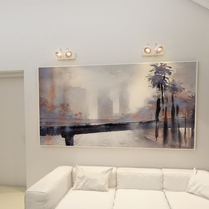 KELLY LED II DIMM | lampada da parete e da soffitto con 2 riflettori orientabili | 12W 3000K dimmerabile | bianca o nera