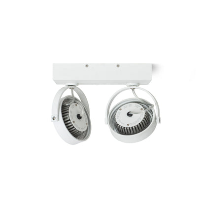 KELLY LED II DIMM | lampada da parete e da soffitto con 2 riflettori orientabili | 12W 3000K dimmerabile | bianca o nera