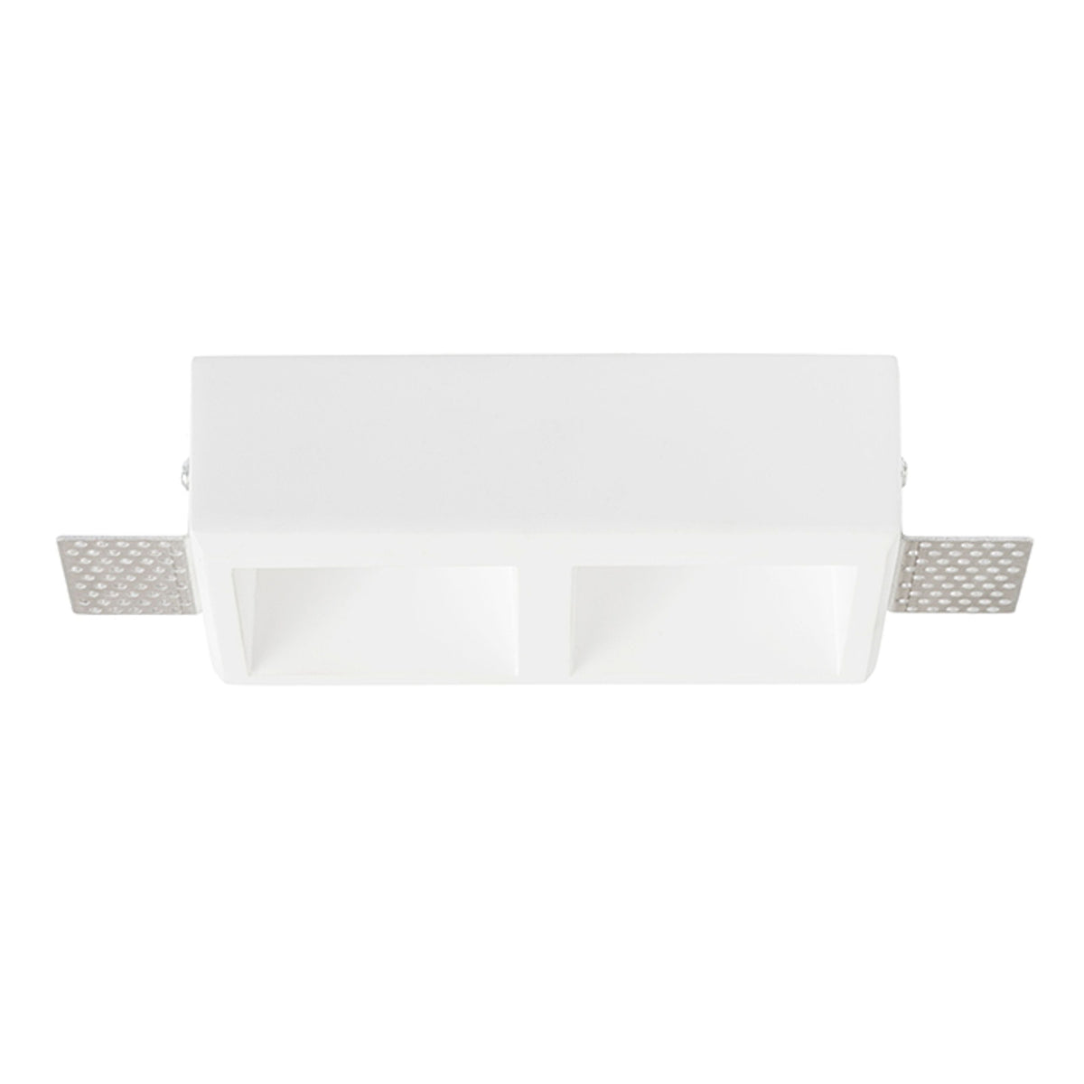 QUO SQ II | gips inbouwspot | 2x GU10 | trimless dubbel vierkant | met of zonder lichtbron