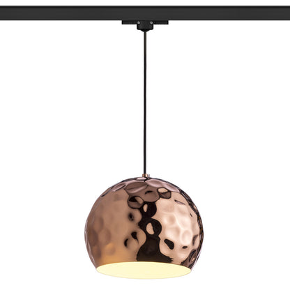 BLONDIE | 3-fase hanglamp | koper met witte binnenkant