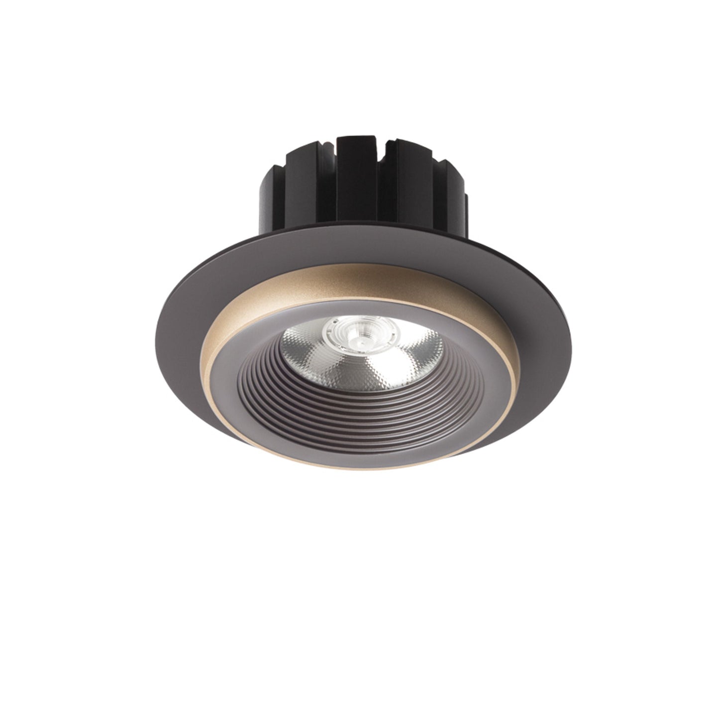 SHARM R I inbouwspot bruin parelmoergoud detail