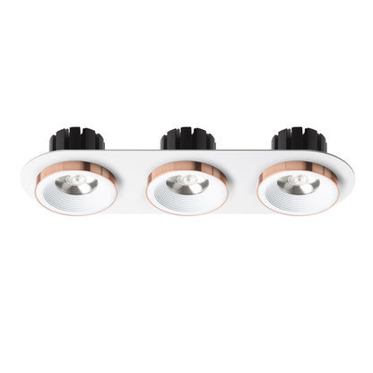 SHARM R III | faretto triplo da incasso | 3x 10 W 2700 lm 3000K | 9 colori